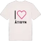 Jag älskar Åtibyn t-shirt stort tryck