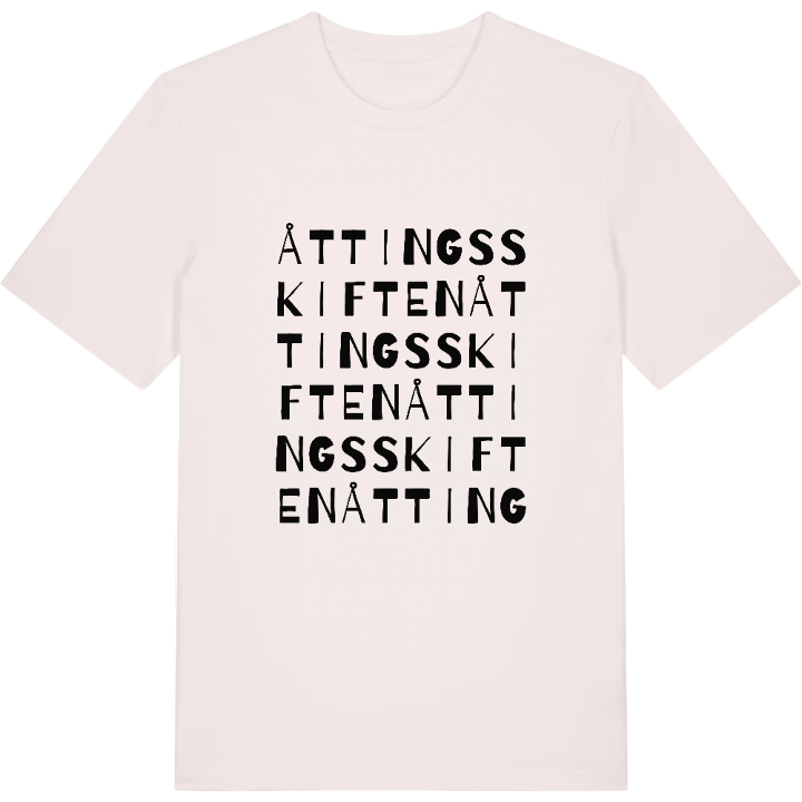 Åttingsskiften ordlek t-shirt – t-shirt från PinShirt