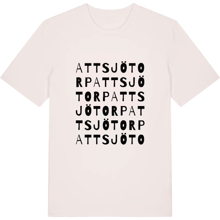Attsjötorp ordlek t-shirt – t-shirt från PinShirt