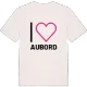 Jag älskar Aubord t-shirt stort tryck