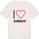 Jag älskar Aurach t-shirt stort tryck