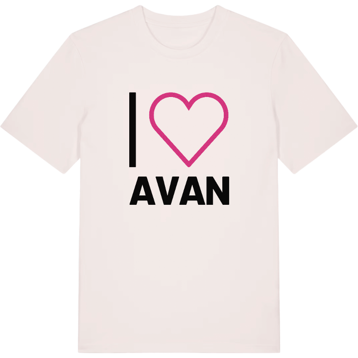 Jag älskar Avan t-shirt stort tryck – t-shirt från PinShirt