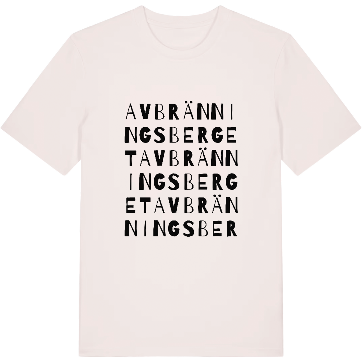 Avbränningsberget ordlek t-shirt – t-shirt från PinShirt