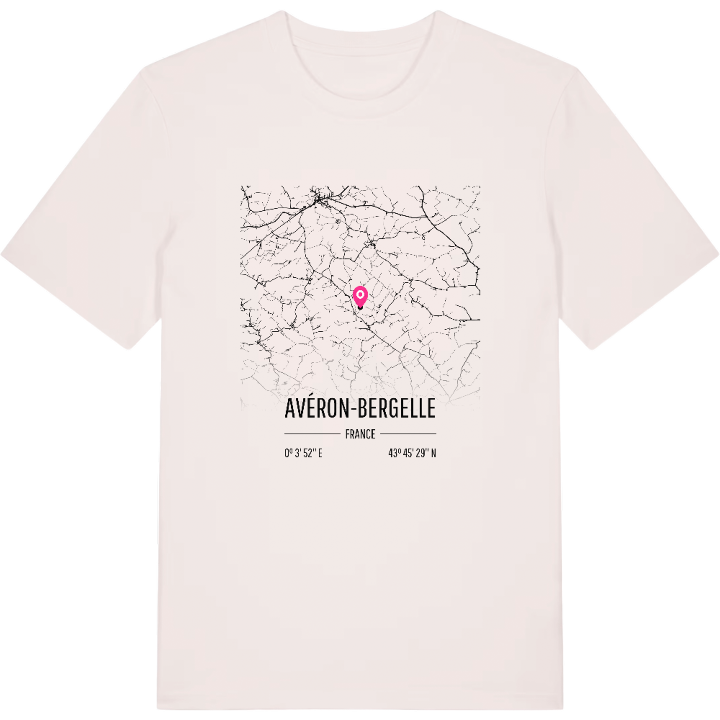 Avéron-Bergelle karta t-shirt – t-shirt från PinShirt