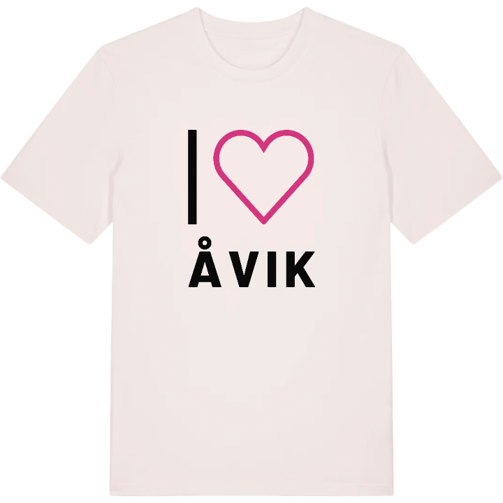 Jag älskar Åvik t-shirt stort tryck – t-shirt från PinShirt