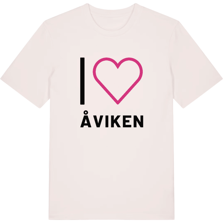 Jag älskar Åviken t-shirt stort tryck – t-shirt från PinShirt