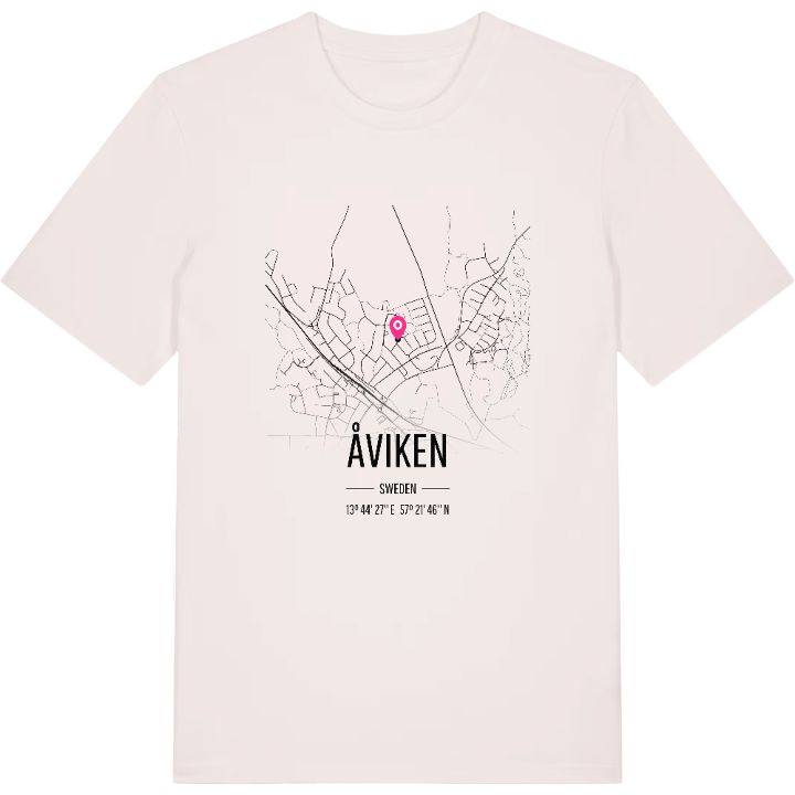 Åviken karta t-shirt – t-shirt från PinShirt