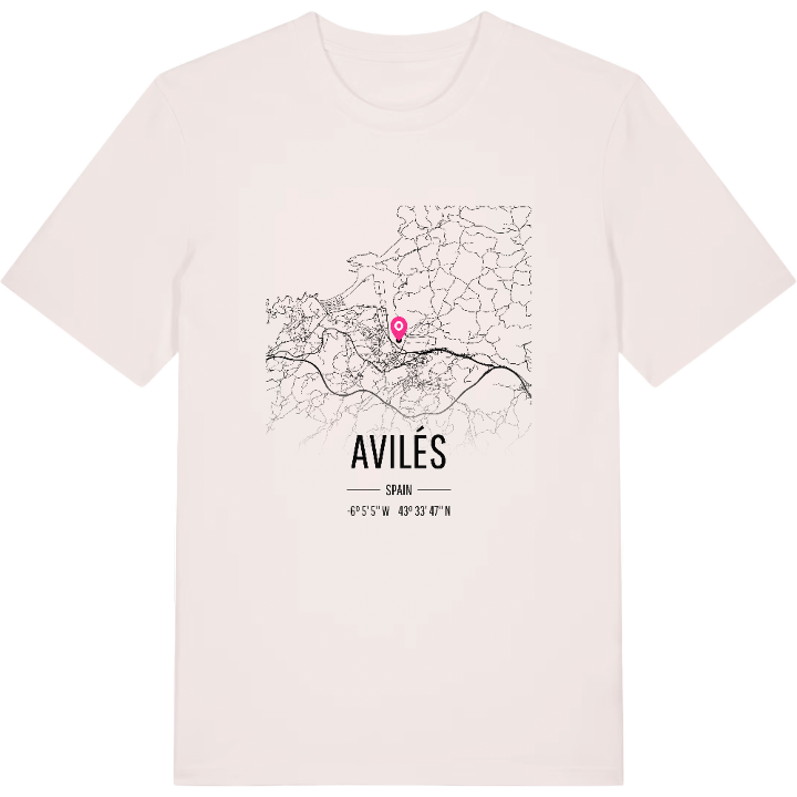 Avilés karta t-shirt – t-shirt från PinShirt