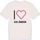 Jag älskar Avlången t-shirt stort tryck