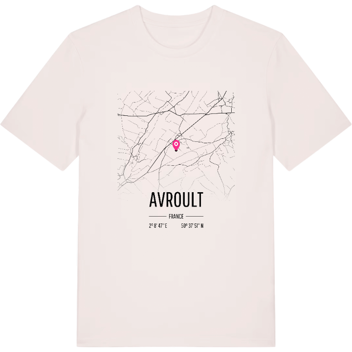 Avroult karta t-shirt – t-shirt från PinShirt