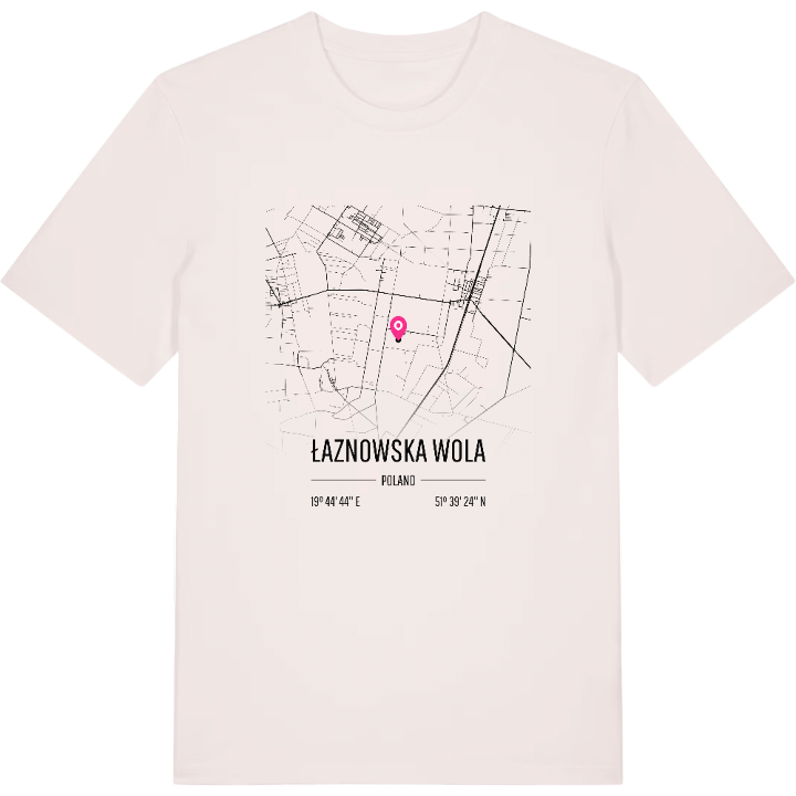 Łaznowska Wola karta t-shirt – t-shirt från PinShirt