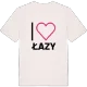 Jag älskar Łazy t-shirt stort tryck