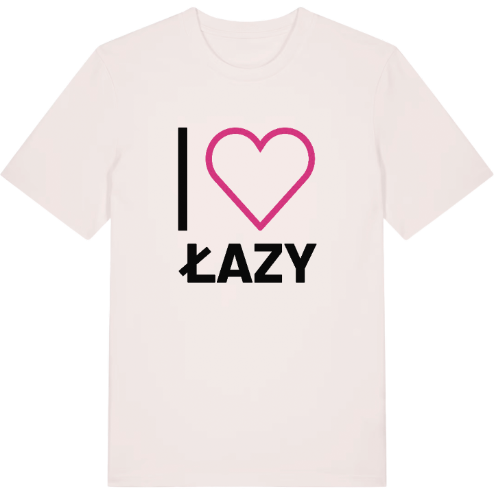 Jag älskar Łazy t-shirt stort tryck – t-shirt från PinShirt