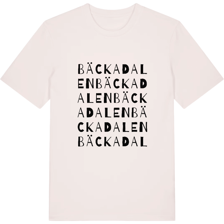 Bäckadalen ordlek t-shirt – t-shirt från PinShirt