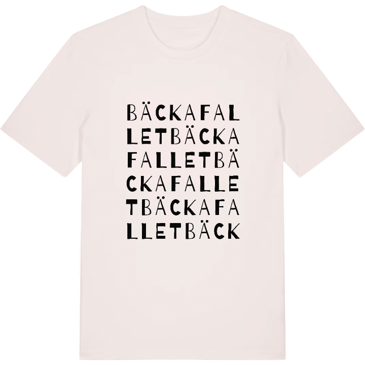 Bäckafallet ordlek t-shirt – t-shirt från PinShirt