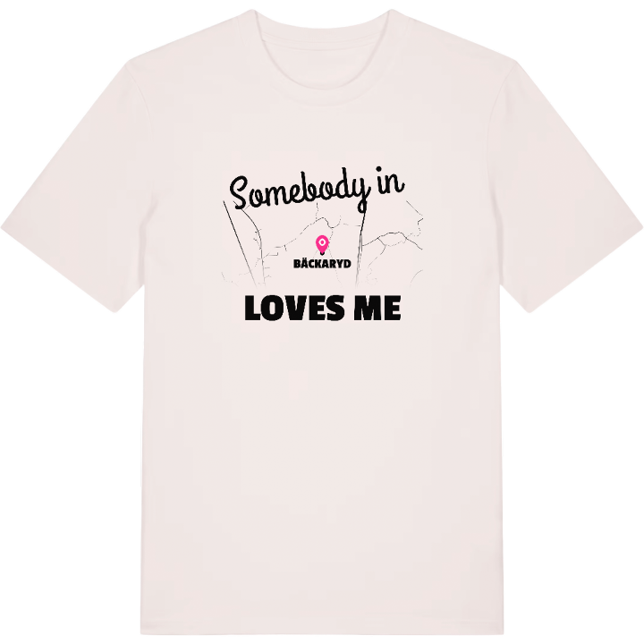 Någon i Bäckaryd älskar mig t-shirt – t-shirt från PinShirt
