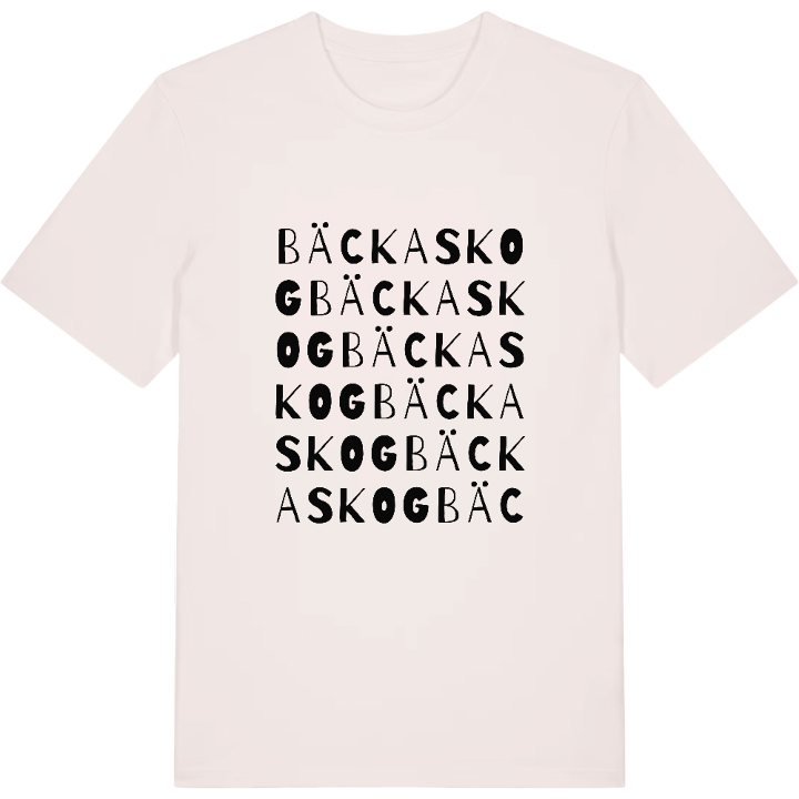 Bäckaskog ordlek t-shirt – t-shirt från PinShirt