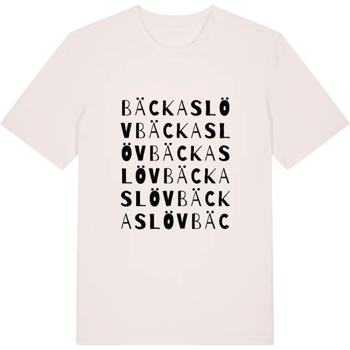 Bäckaslöv ordlek t-shirt – t-shirt från PinShirt