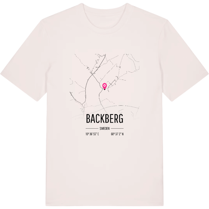 Backberg karta t-shirt – t-shirt från PinShirt