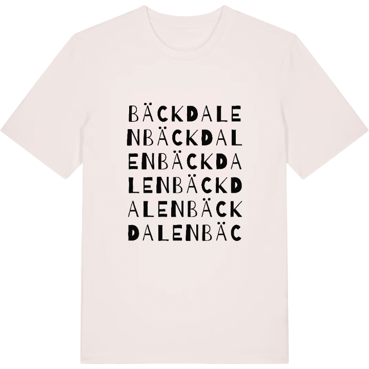 Bäckdalen ordlek t-shirt – t-shirt från PinShirt