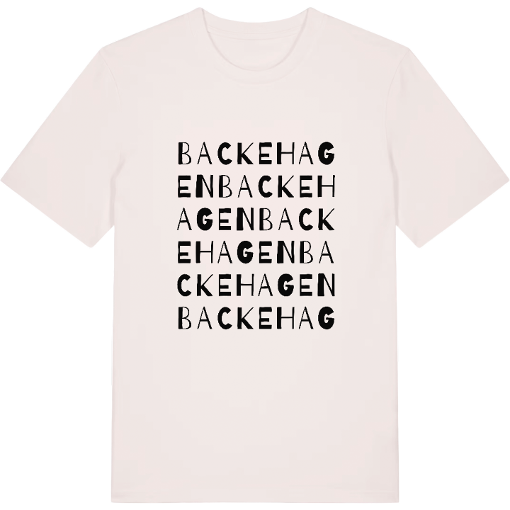 Backehagen ordlek t-shirt – t-shirt från PinShirt