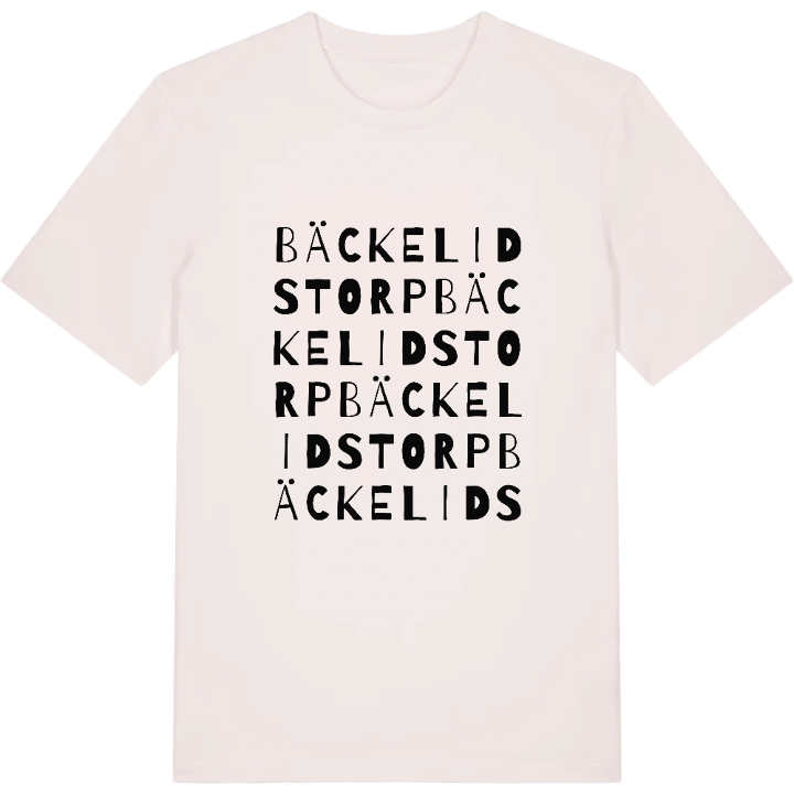 Bäckelidstorp ordlek t-shirt – t-shirt från PinShirt