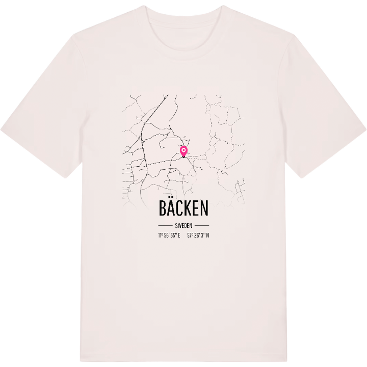Bäcken karta t-shirt – t-shirt från PinShirt