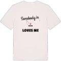 Någon i Bäcken älskar mig t-shirt