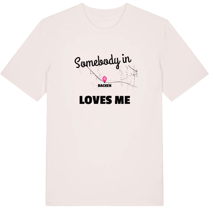 Någon i Backen älskar mig t-shirt – t-shirt från PinShirt