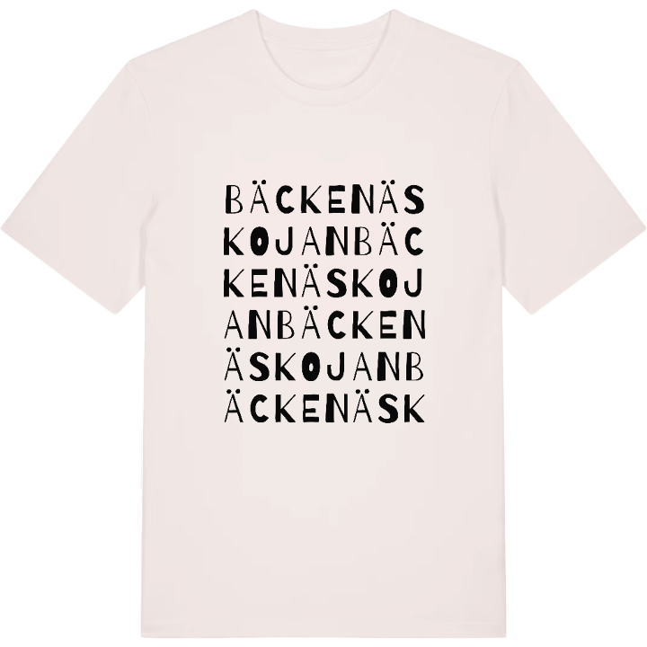 Bäckenäskojan ordlek t-shirt – t-shirt från PinShirt