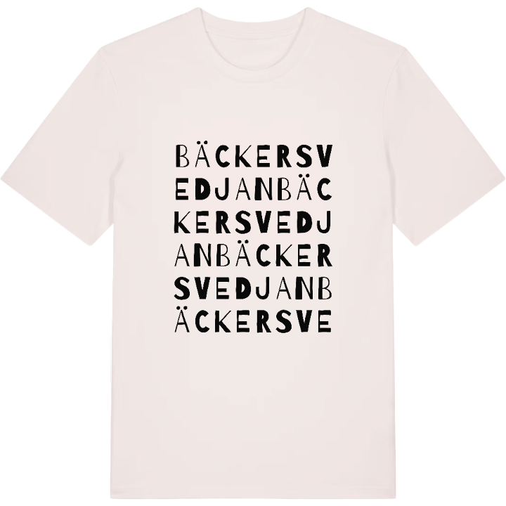 Bäckersvedjan ordlek t-shirt – t-shirt från PinShirt