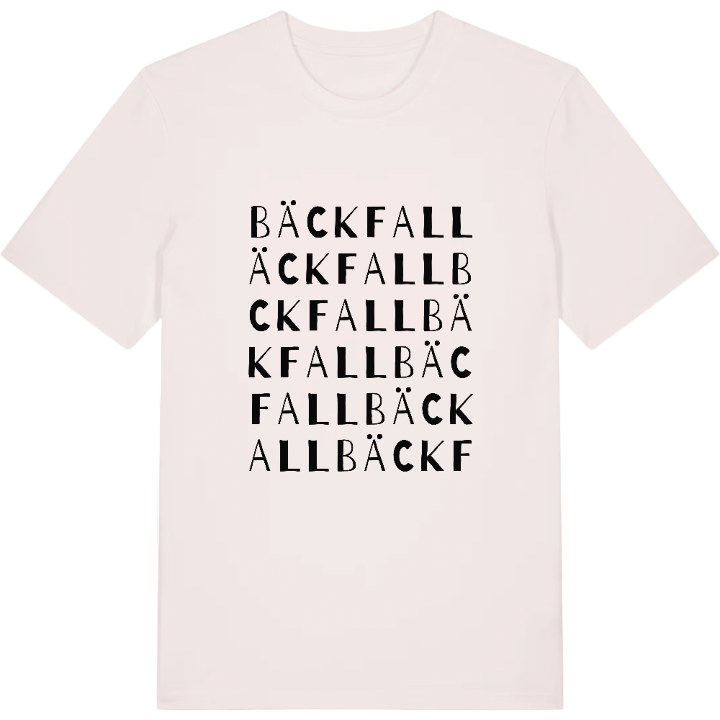 Bäckfall ordlek t-shirt – t-shirt från PinShirt
