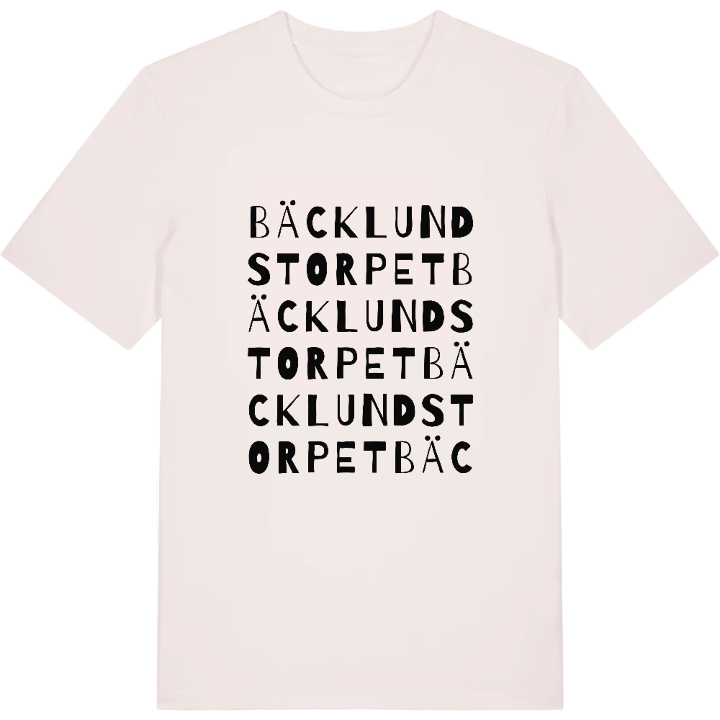 Bäcklundstorpet ordlek t-shirt – t-shirt från PinShirt