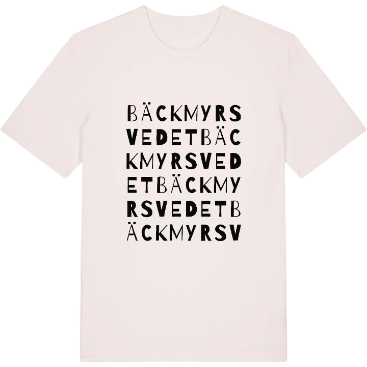 Bäckmyrsvedet ordlek t-shirt – t-shirt från PinShirt