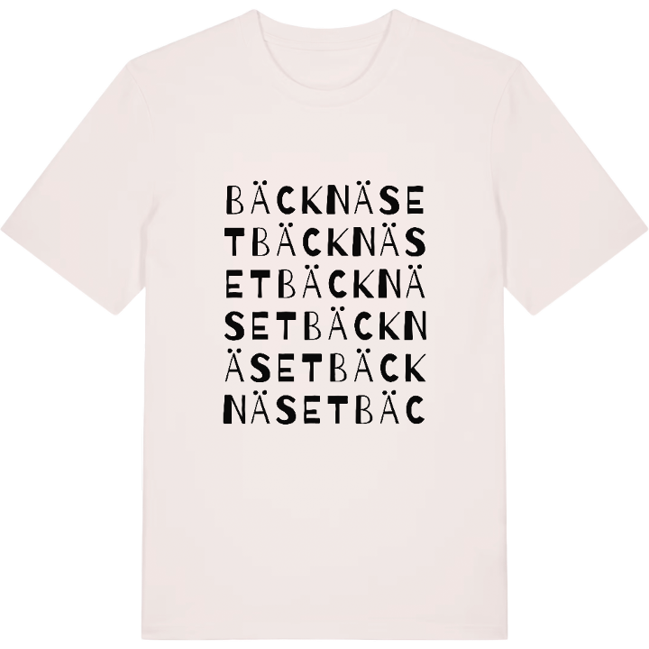 Bäcknäset ordlek t-shirt – t-shirt från PinShirt