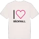 Jag älskar Bäckvall t-shirt stort tryck