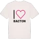 Jag älskar Bacton t-shirt stort tryck