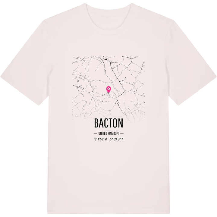 Bacton karta t-shirt – t-shirt från PinShirt
