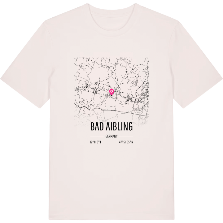 Bad Aibling karta t-shirt – t-shirt från PinShirt