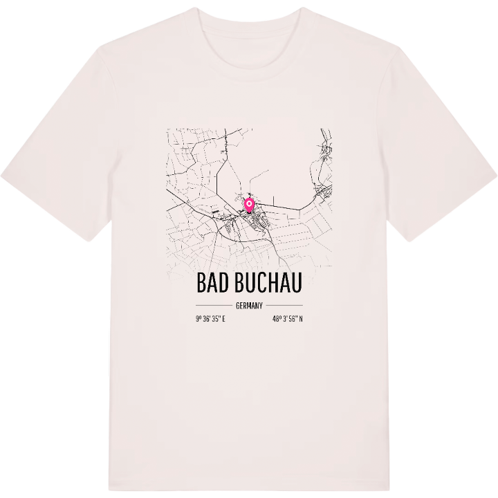 Bad Buchau karta t-shirt – t-shirt från PinShirt