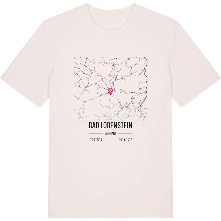 Bad Lobenstein karta t-shirt – t-shirt från PinShirt