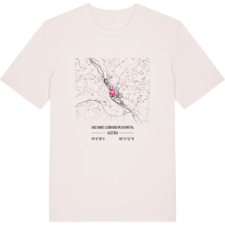 Bad Sankt Leonhard im Lavanttal karta t-shirt – t-shirt från PinShirt