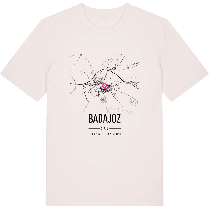 Badajoz karta t-shirt – t-shirt från PinShirt