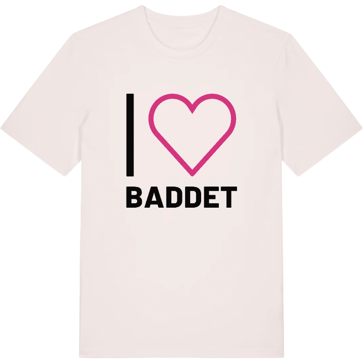 Jag älskar Baddet t-shirt stort tryck – t-shirt från PinShirt
