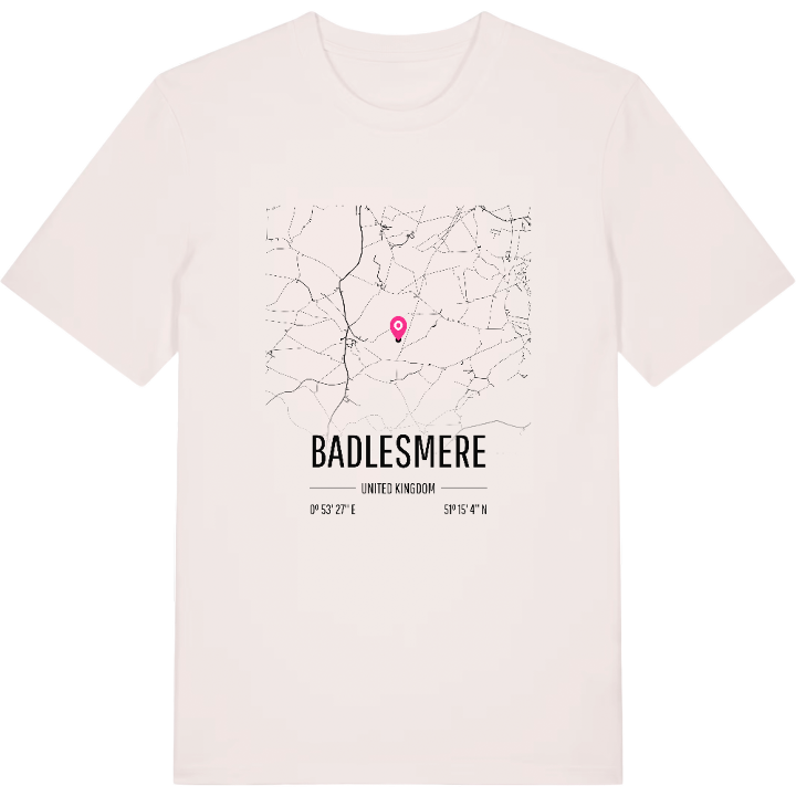 Badlesmere karta t-shirt – t-shirt från PinShirt