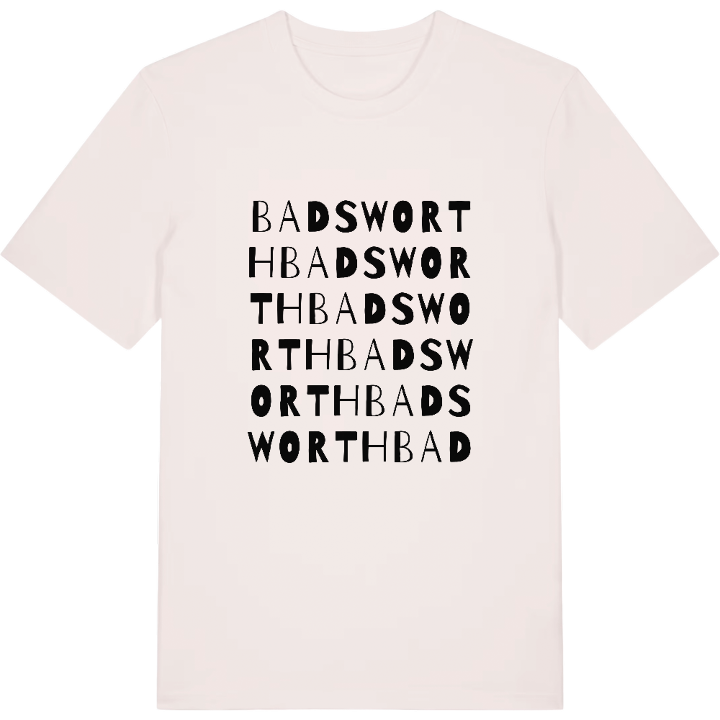Badsworth ordlek t-shirt – t-shirt från PinShirt