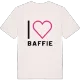 Jag älskar Baffie t-shirt stort tryck