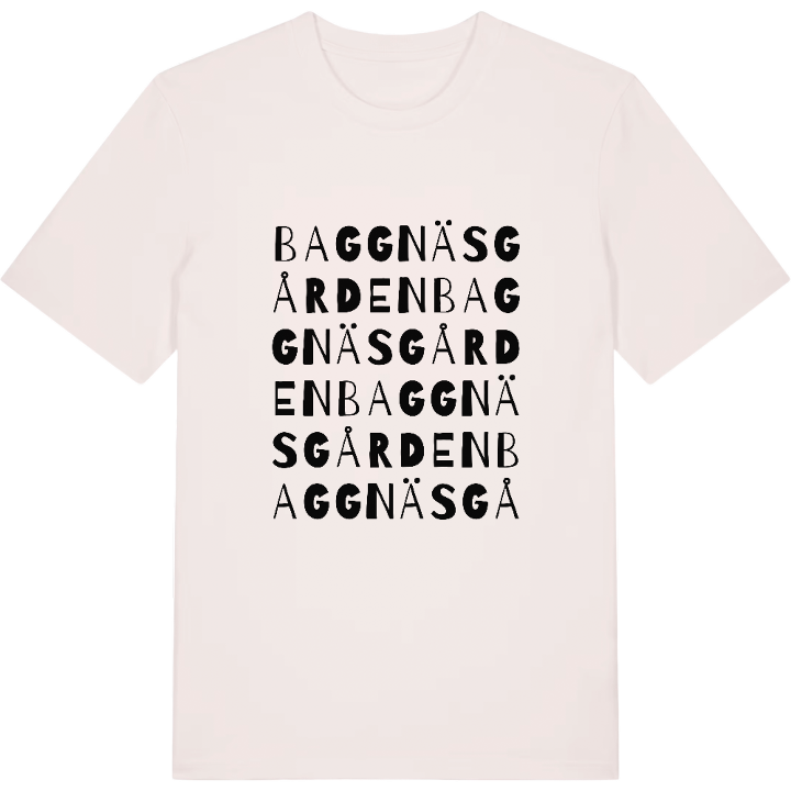 Baggnäsgården ordlek t-shirt – t-shirt från PinShirt