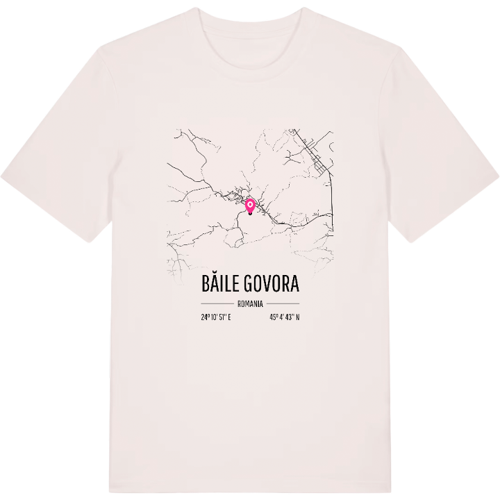 Băile Govora karta t-shirt – t-shirt från PinShirt