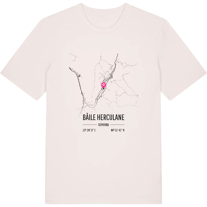 Băile Herculane karta t-shirt – t-shirt från PinShirt
